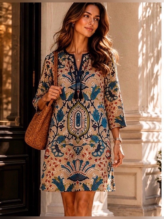 Feathers by Tolani Dresses & Skirts - Feathers by Tolani Dress Womens Small S Velvet Burnout Tunic Paisley Lace Small